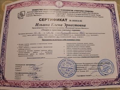 Сертифікат 2 Олена Іл...