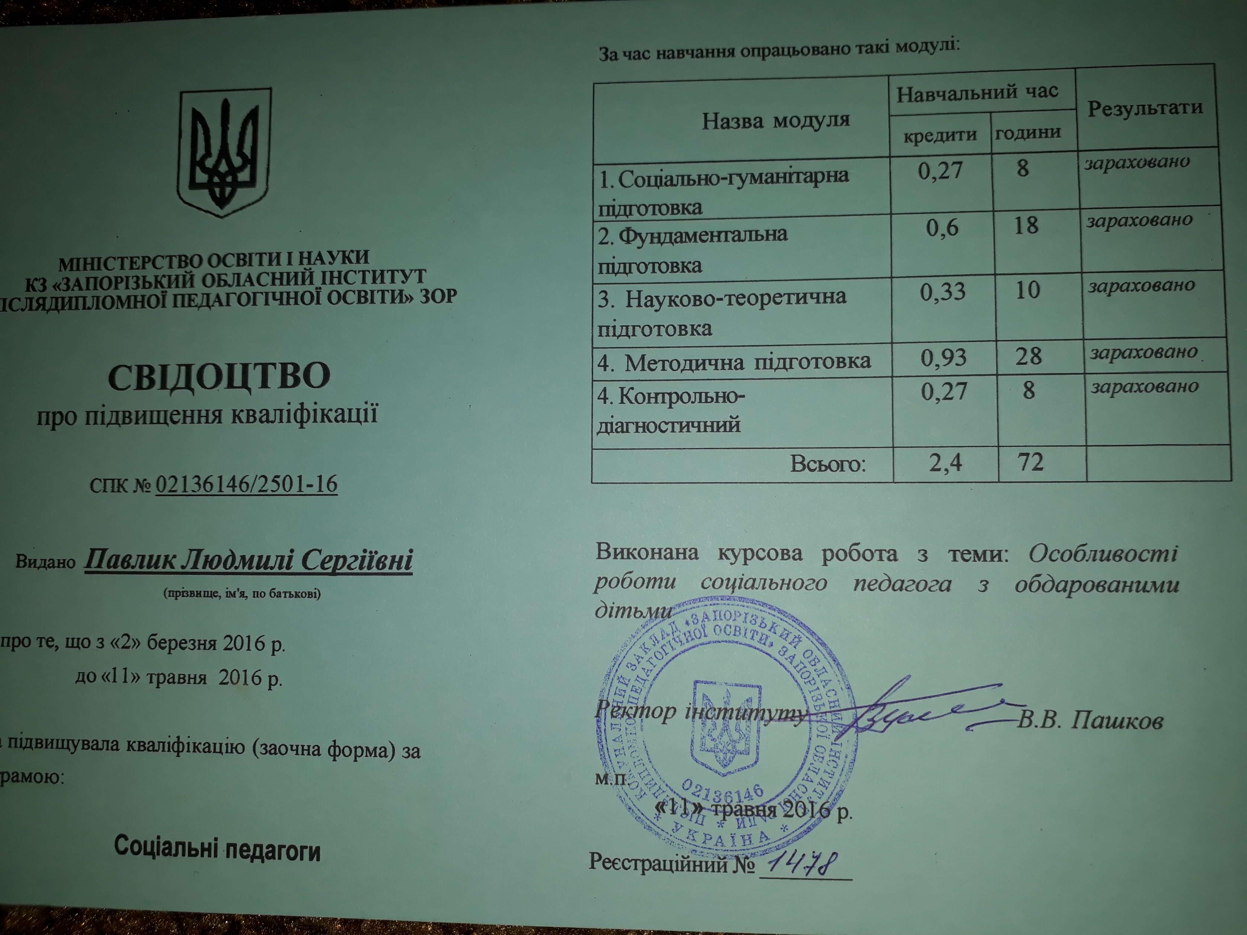 Сертификат 3 Людмила  Па...