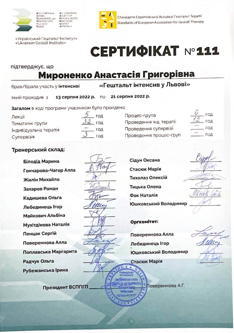 Сертифікат 5 Анастасія Ми...
