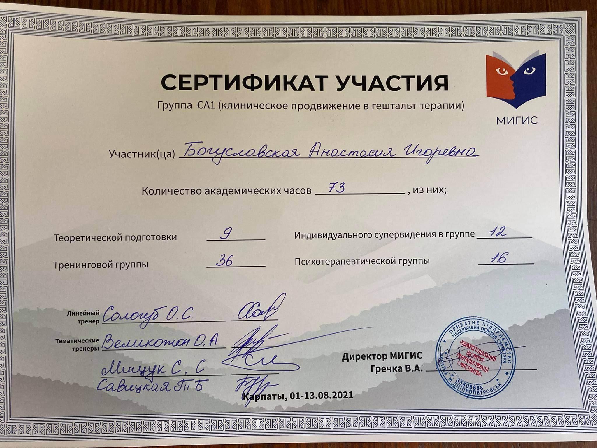 Сертифікат 5 Анастасія Бо...