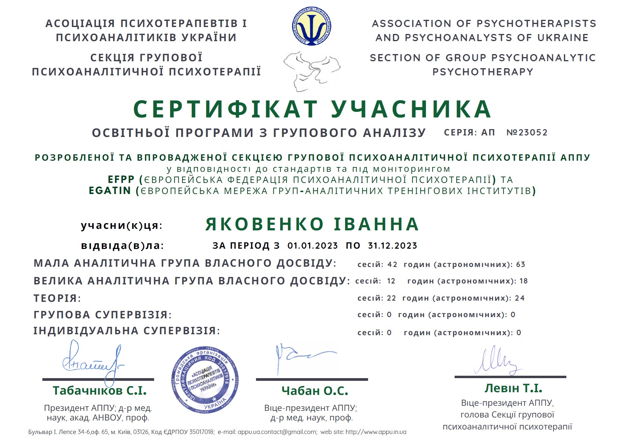 Сертифікат 5 Іванна Як...