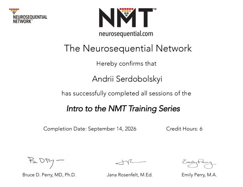 The Neurosequential Network, Intro to the NMT Training Series