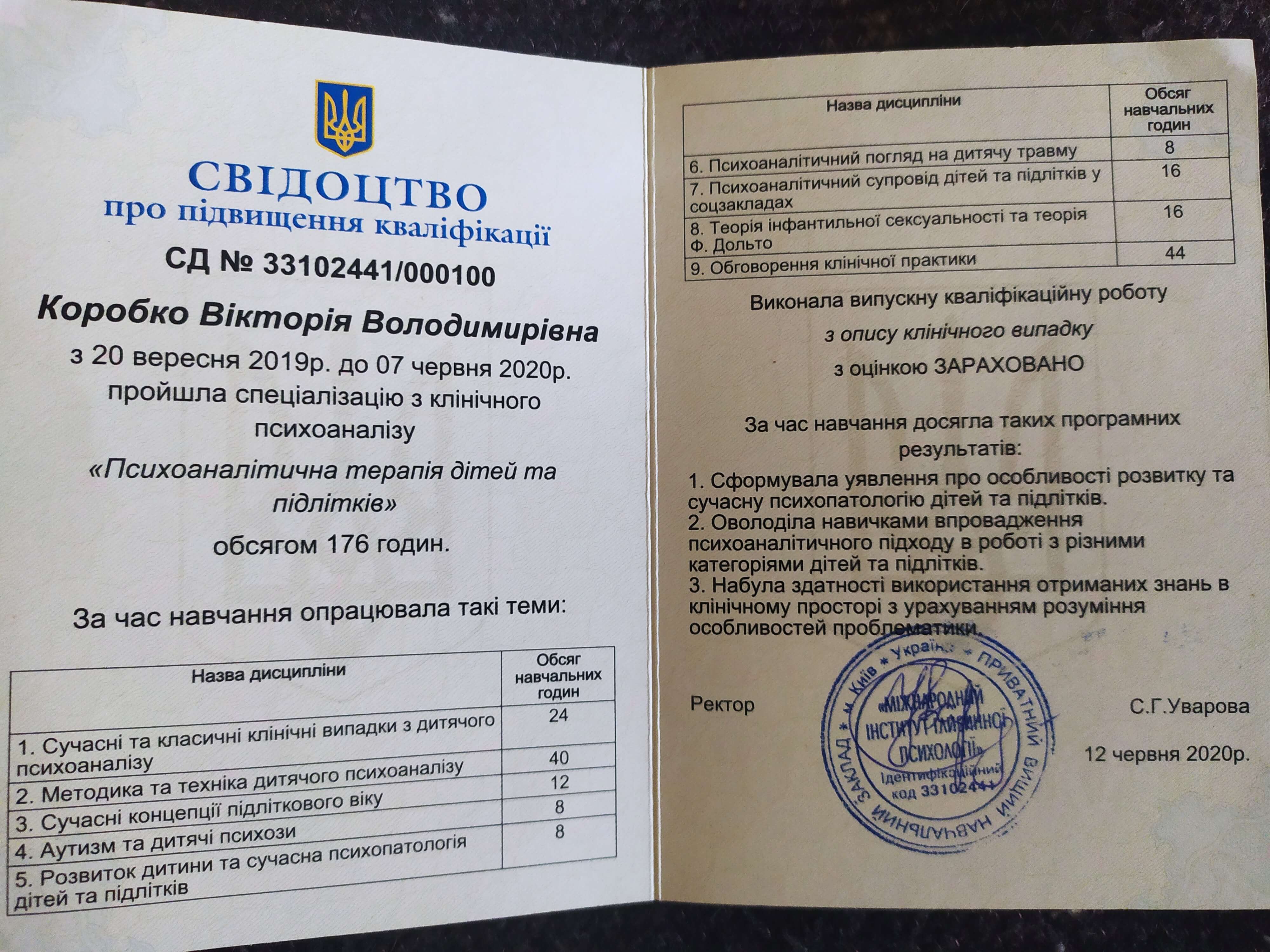 Сертифікат 2 Вікторія Ко...