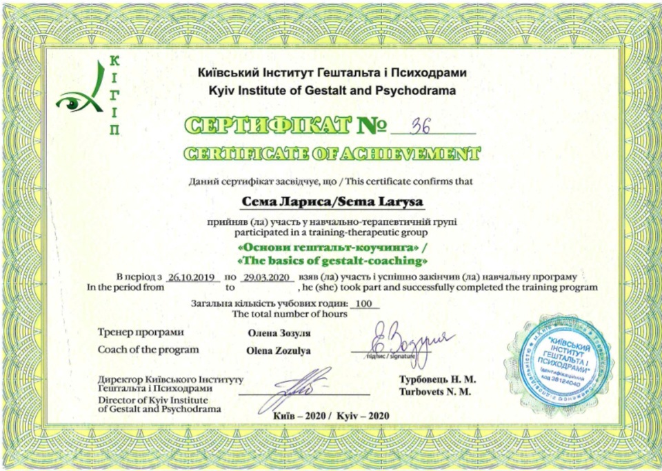 Сертификат 4 Лариса Се...