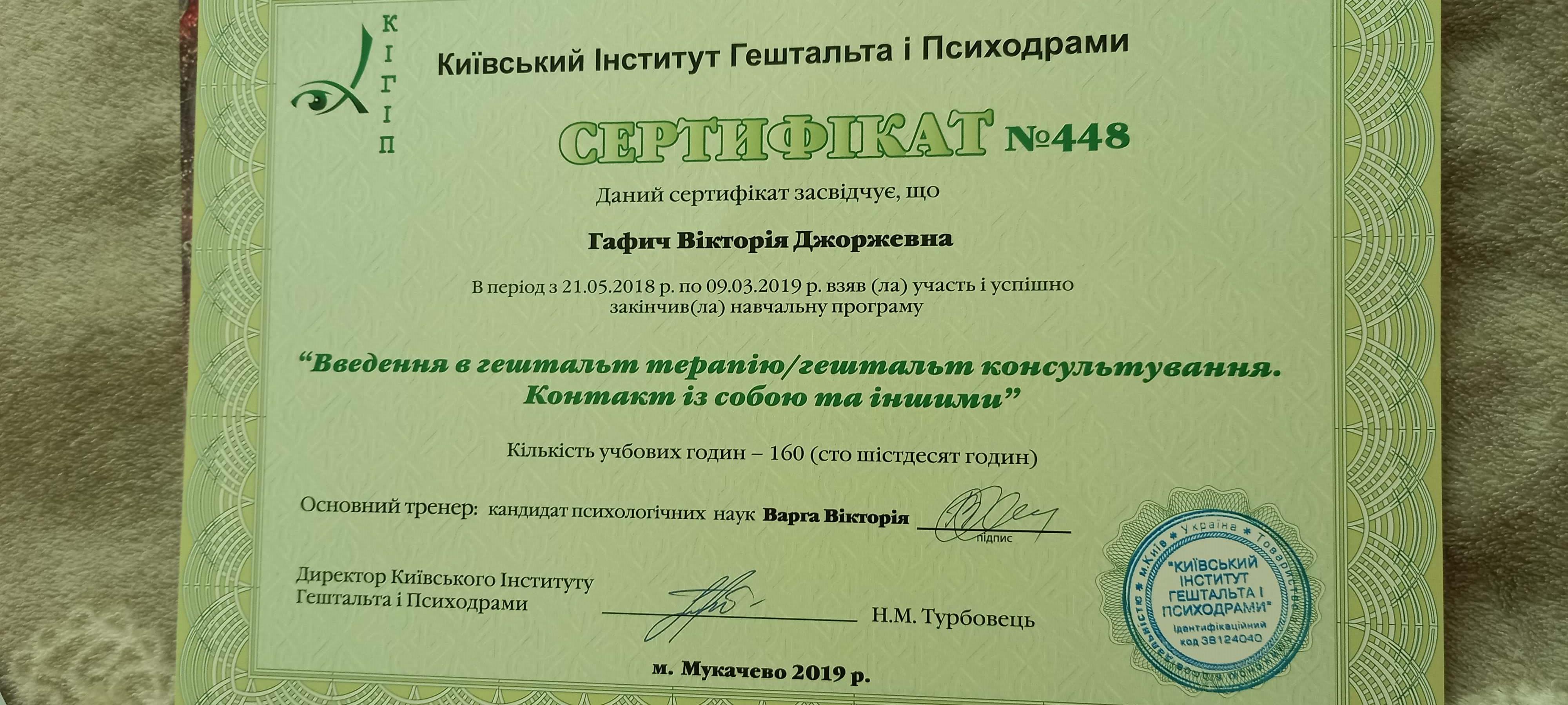 Сертификат 3 Виктория Га...