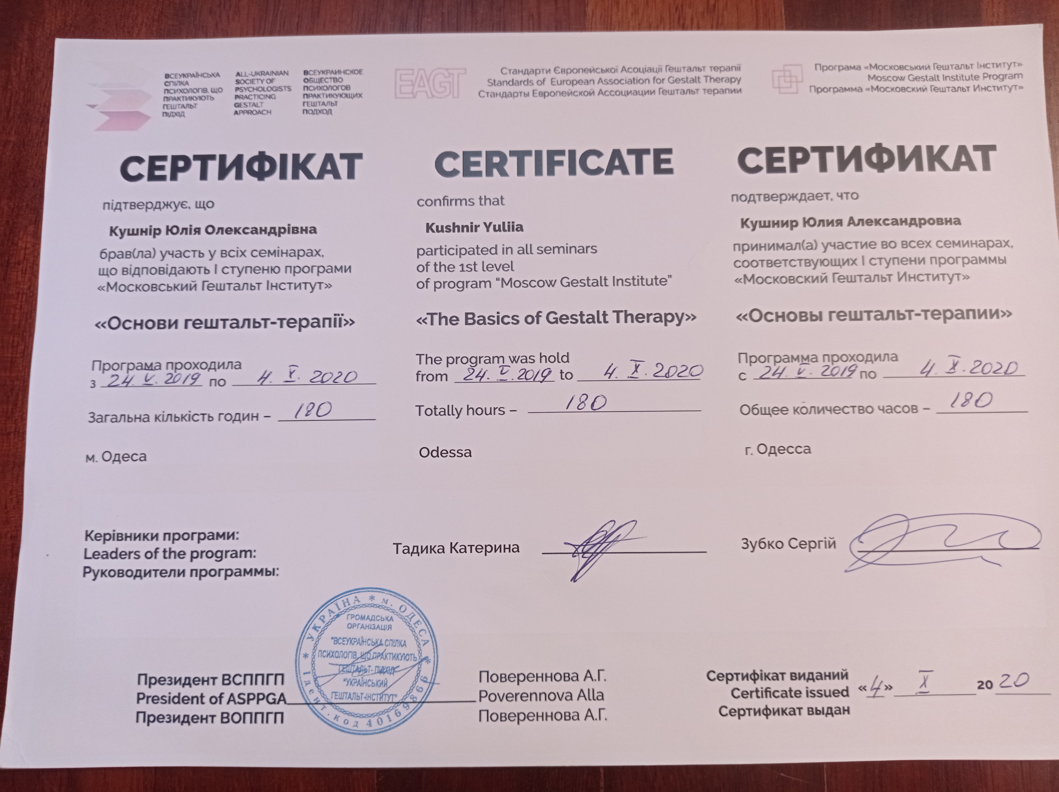 Сертификат 2 Юлия Ку...