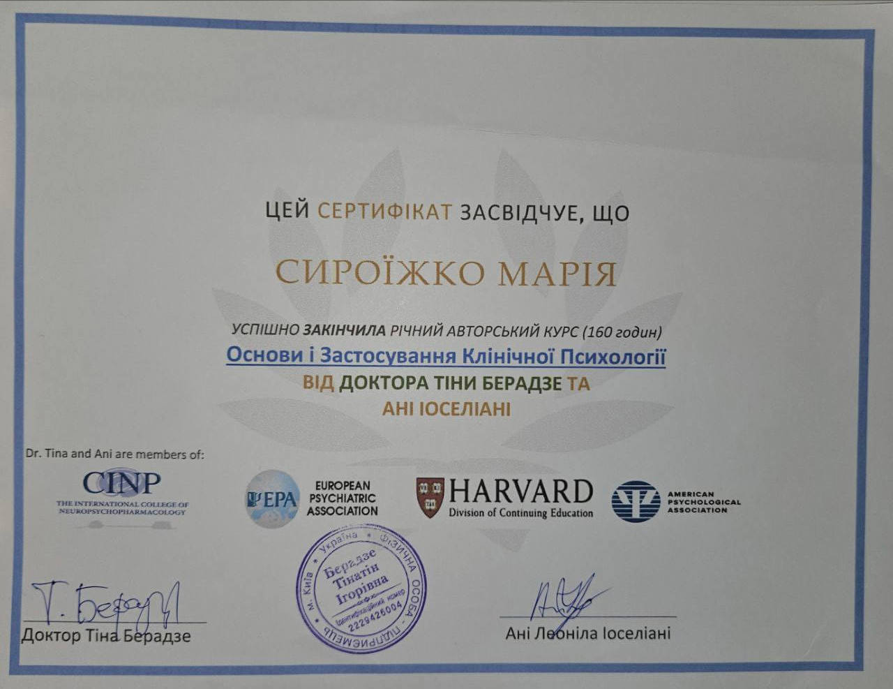 Сертификат 2 Мария Сы...