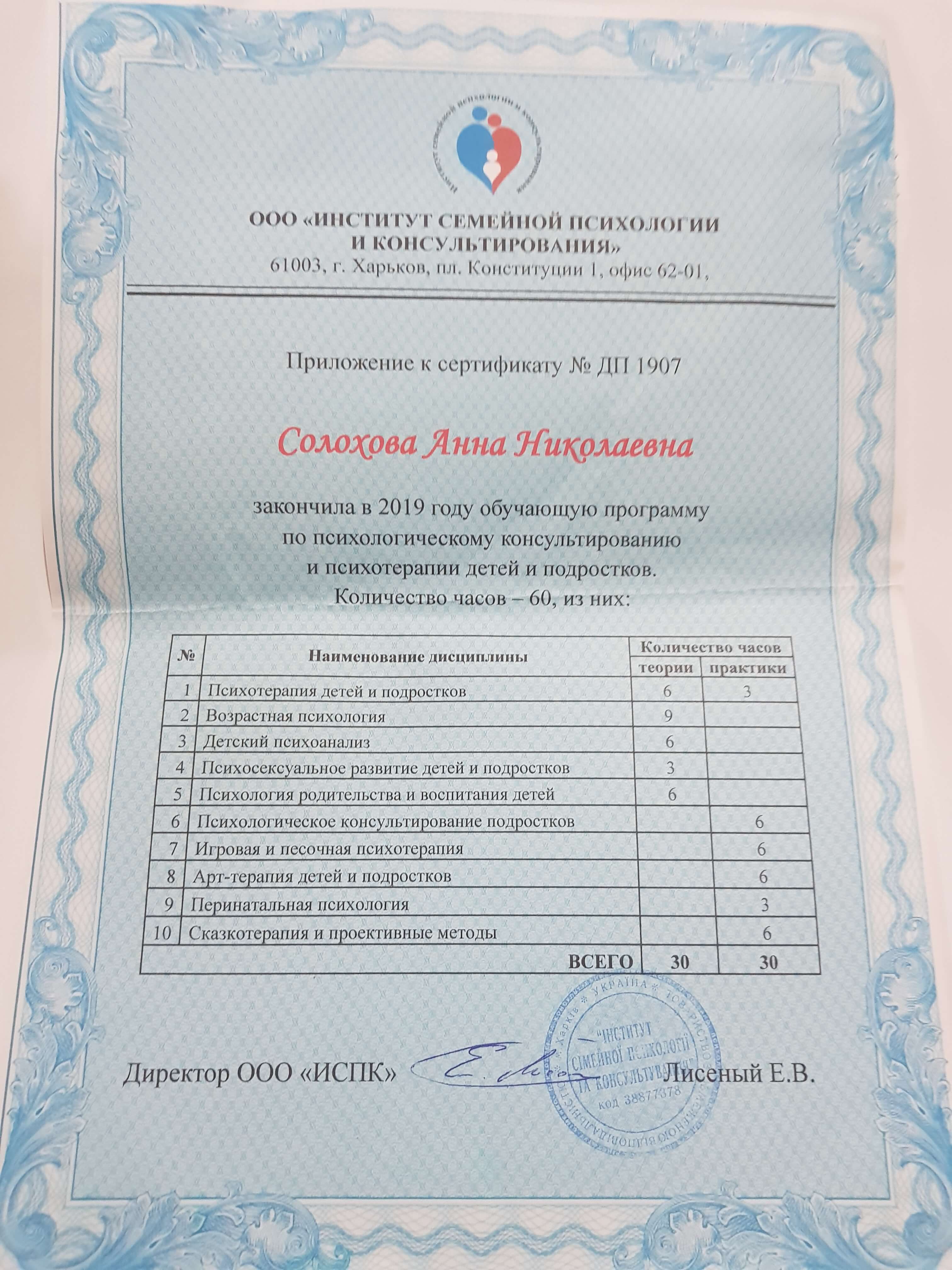 Сертификат 4 Анна Со...