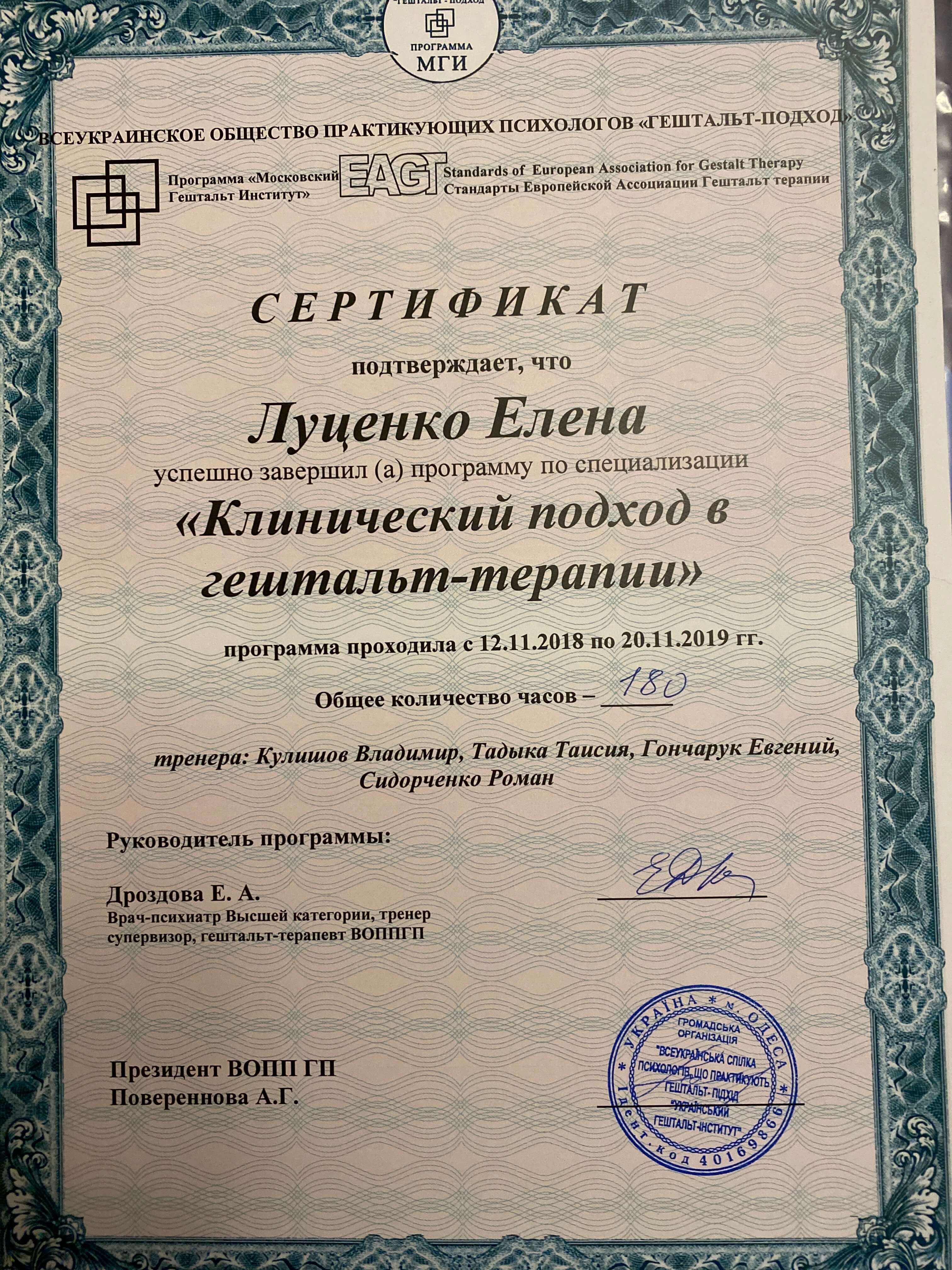 Сертифікат 3 Олена Лу...