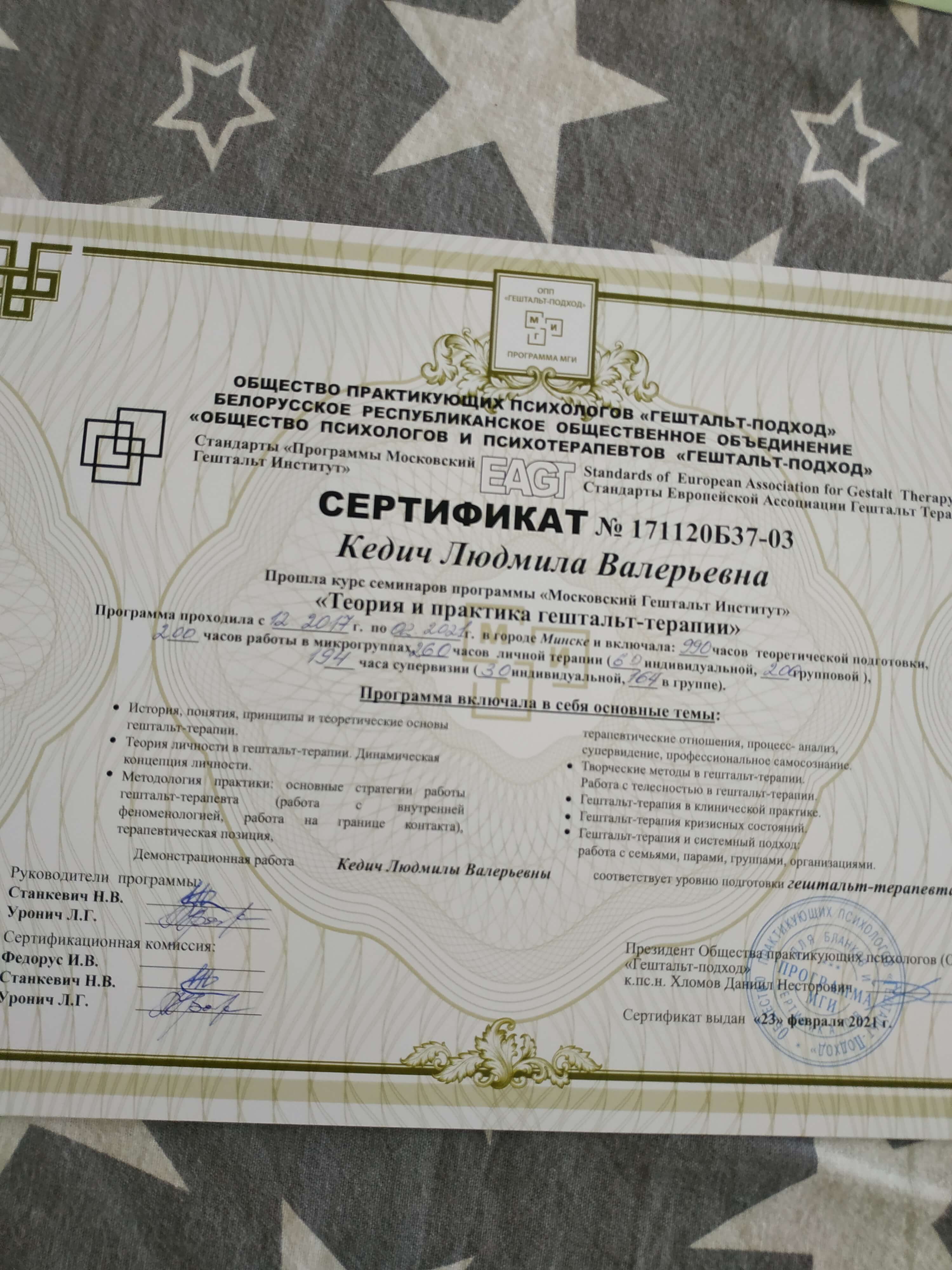 Сертификат 2 Людмила Ке...