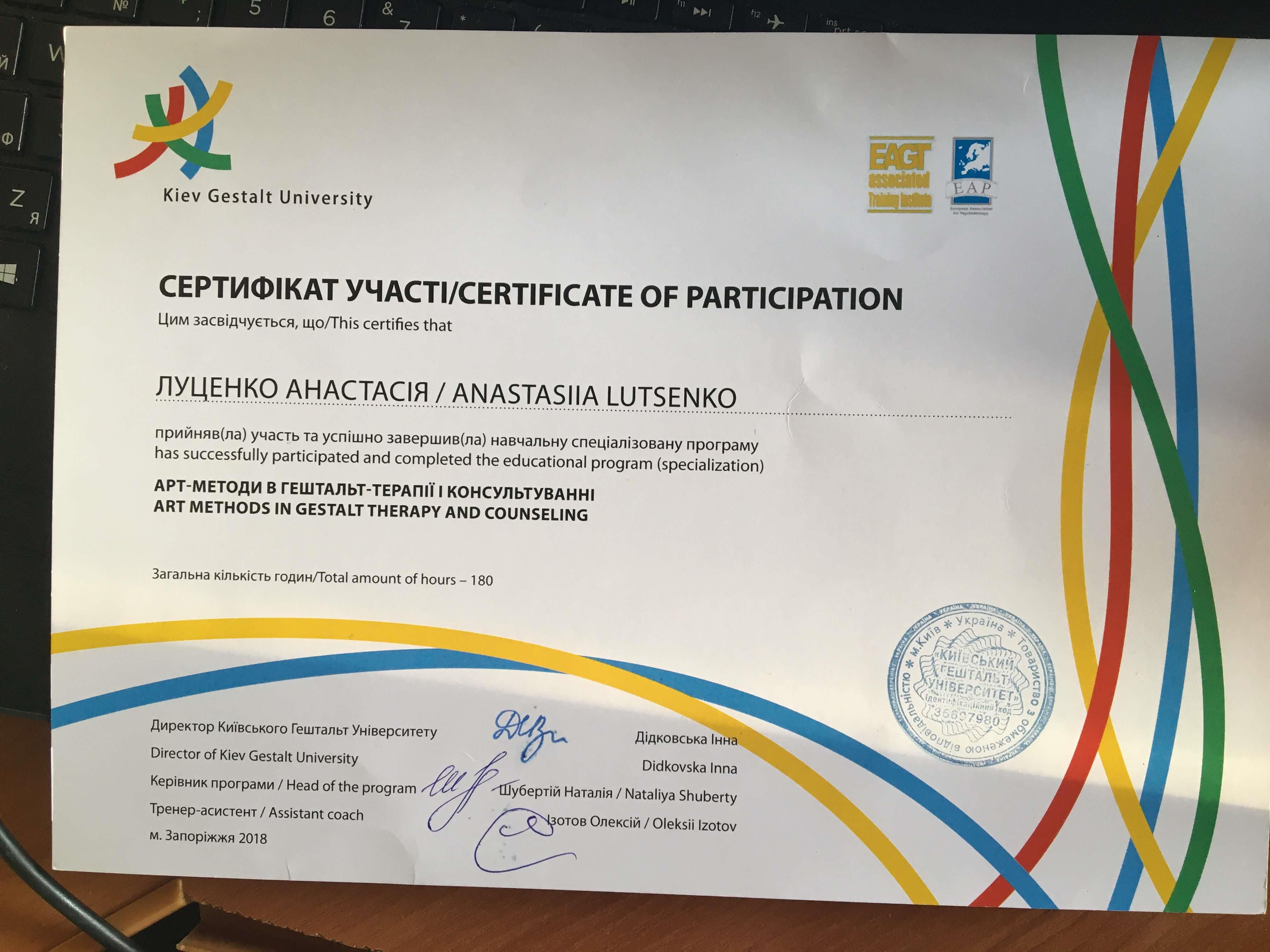 Сертифікат 2 Анастасія Лу...