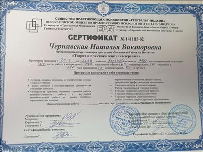 Сертификат 1 Наталья Че...