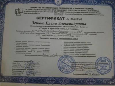 Сертификат 1 Алена Зе...