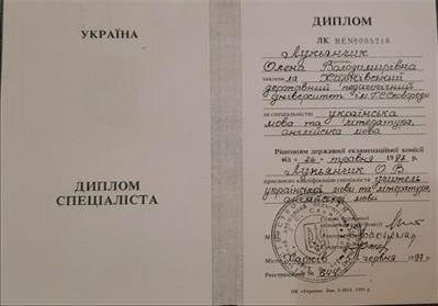 Сертифікат 1 Олена Лу...