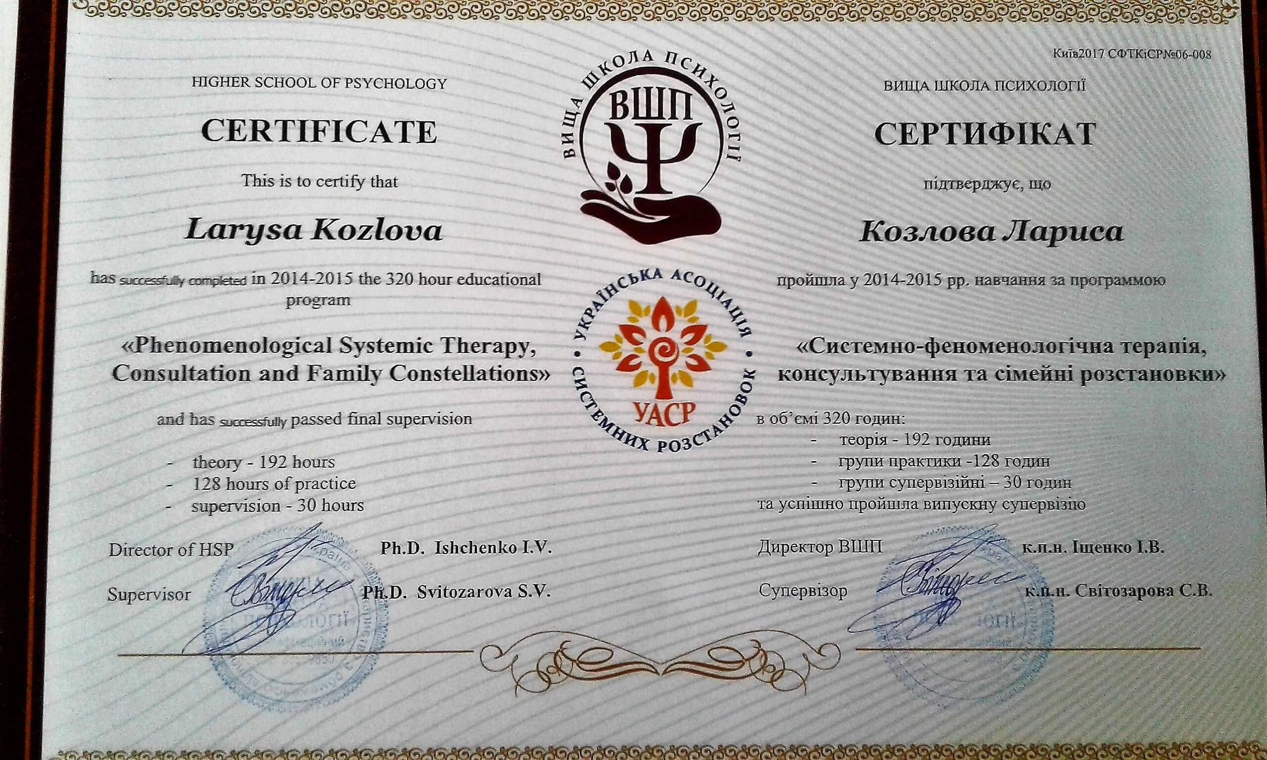 Сертификат 2 Лара Ко...