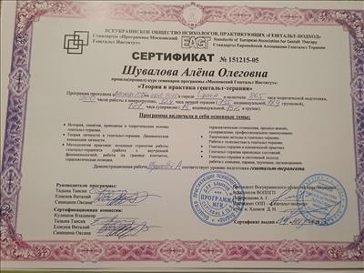 Сертифікат 2 Олена Шу...