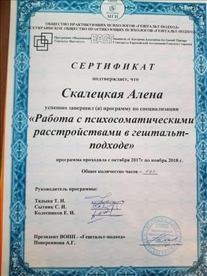 Сертифікат 2 Олена Ск...