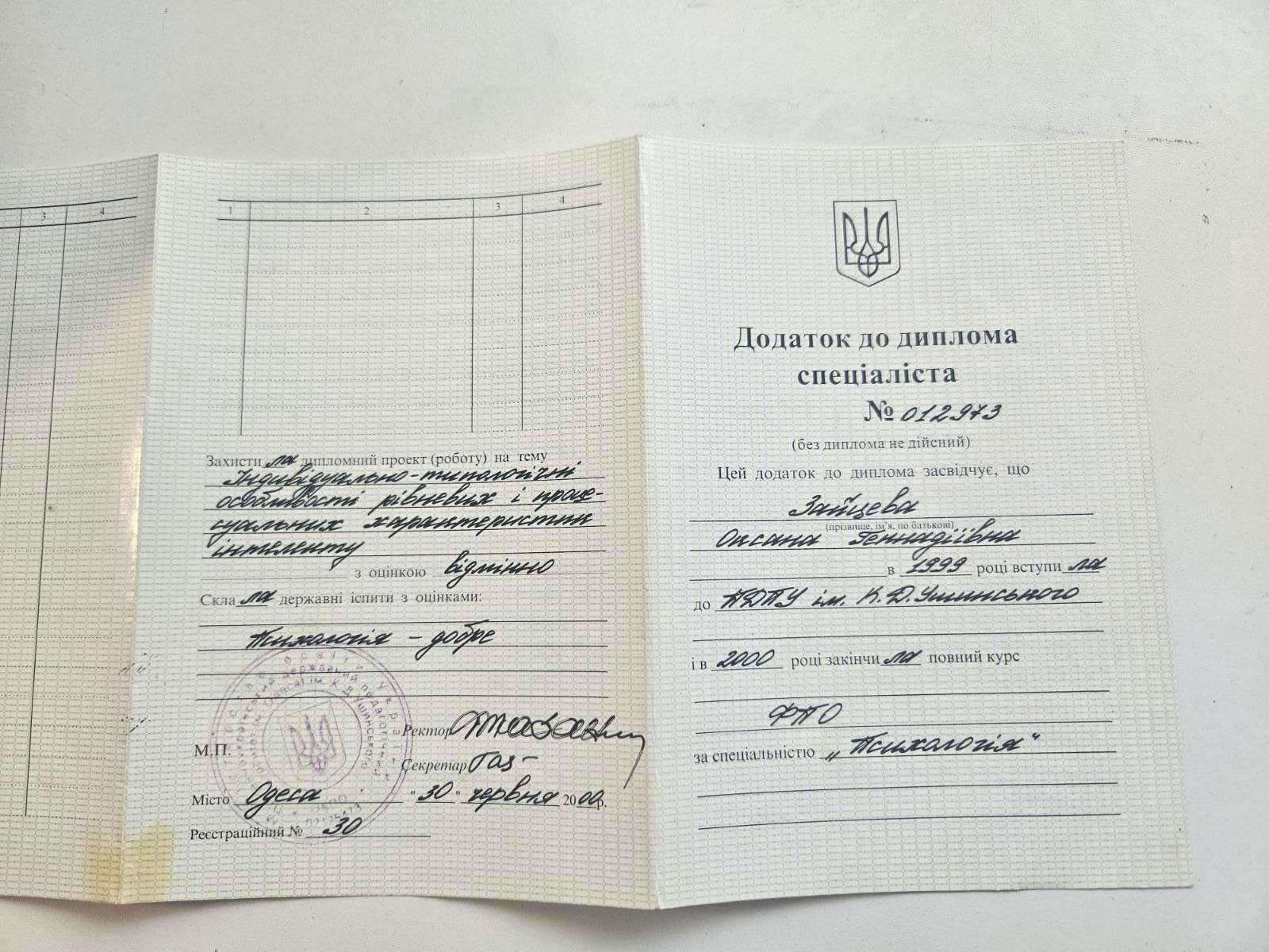 Сертификат 1 Оксана Тр...