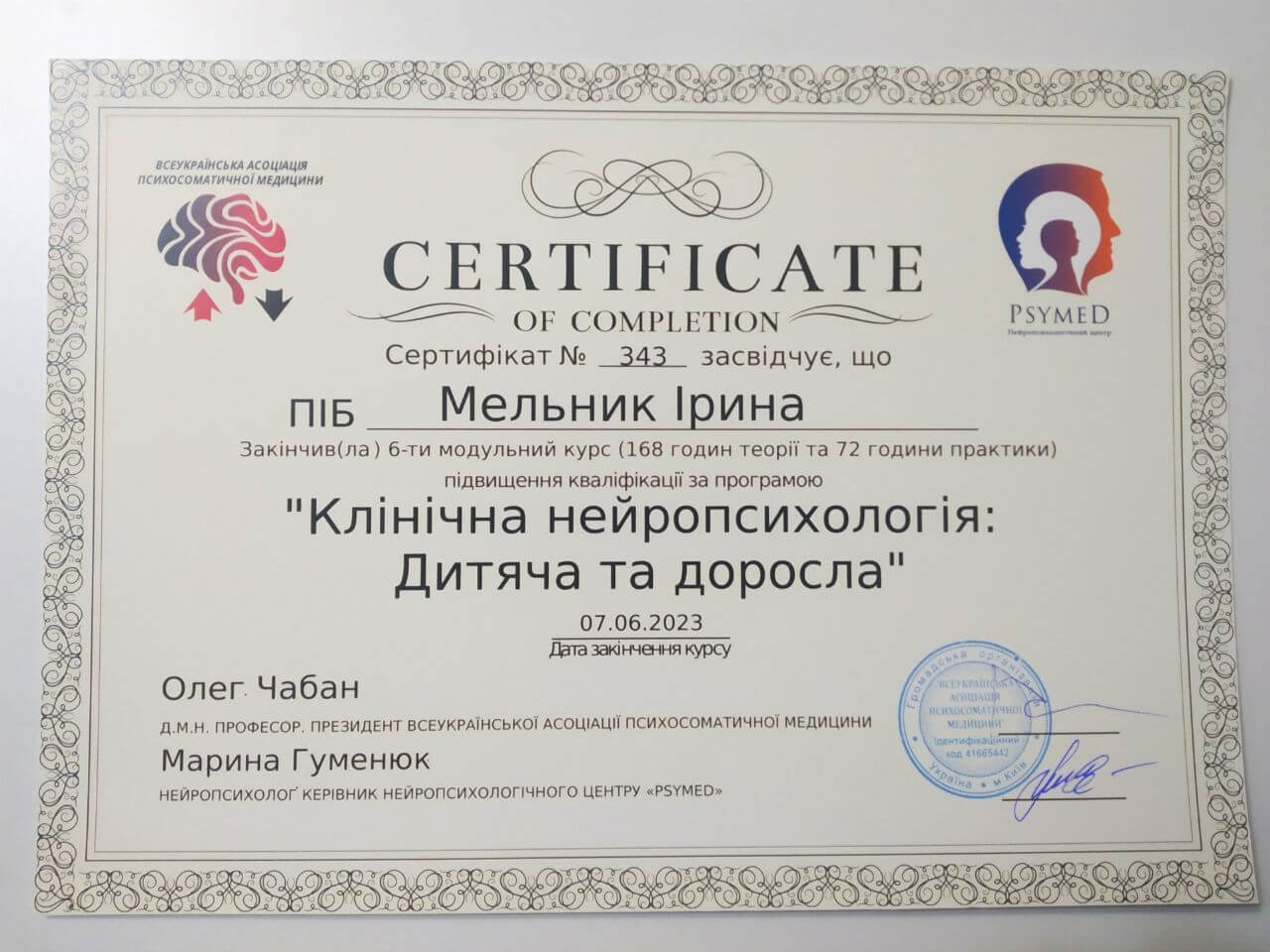 Сертификат 2 Ирина Ме...