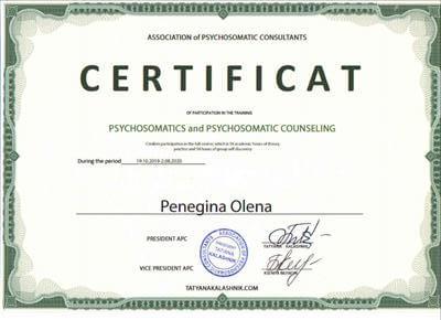 Сертифікат 2 Олена Пе...