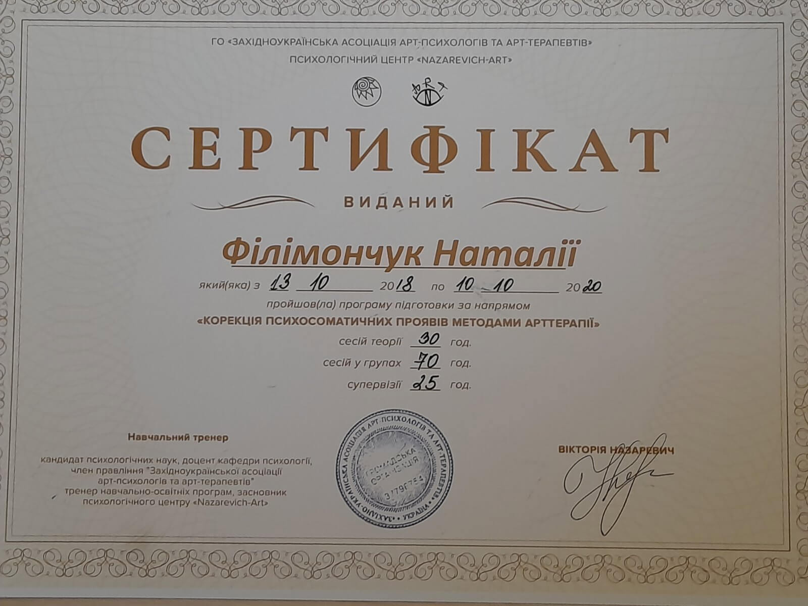 Сертификат 4 Наталья Фи...