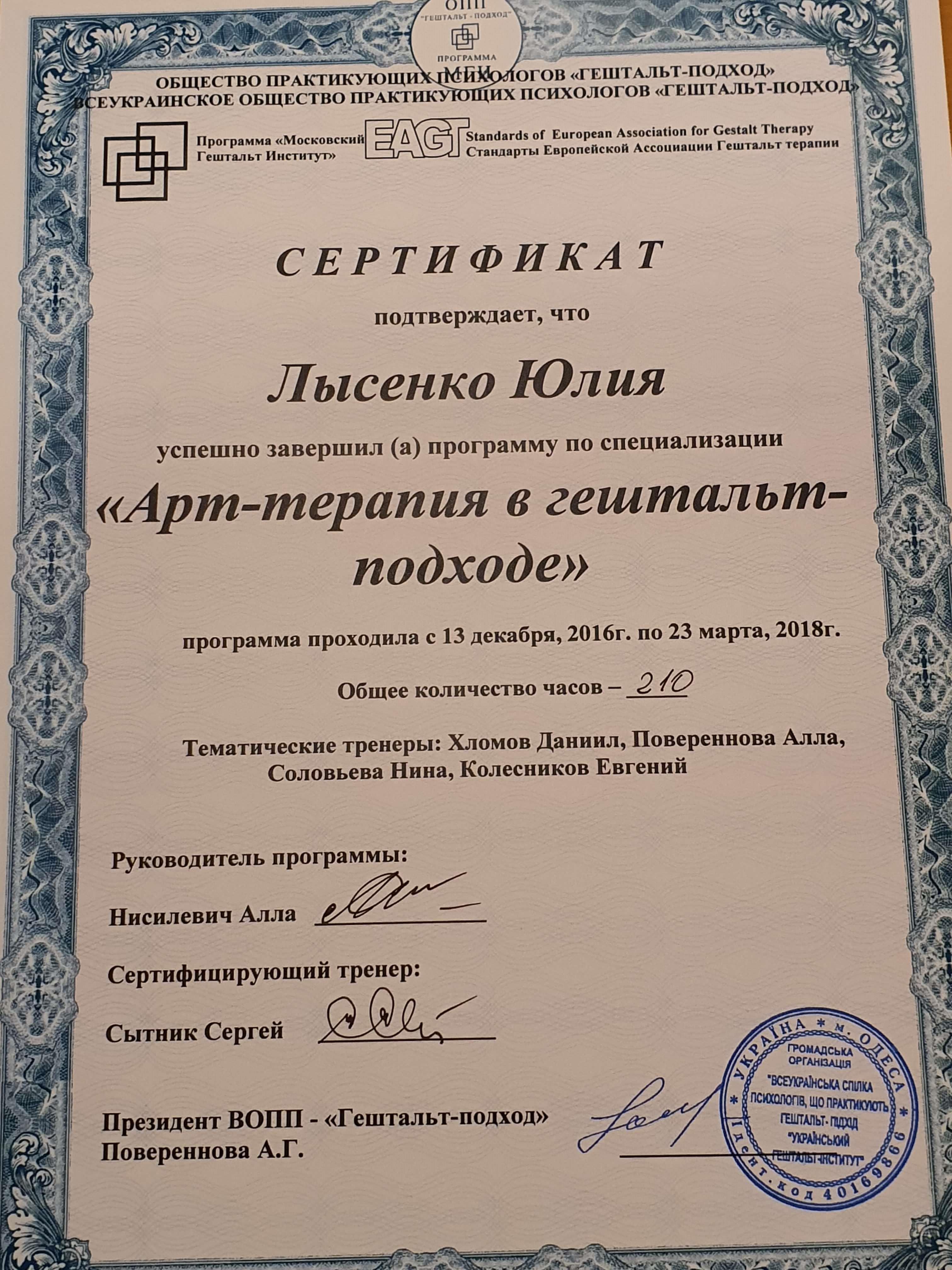 Сертификат 2 Юлия Лы...