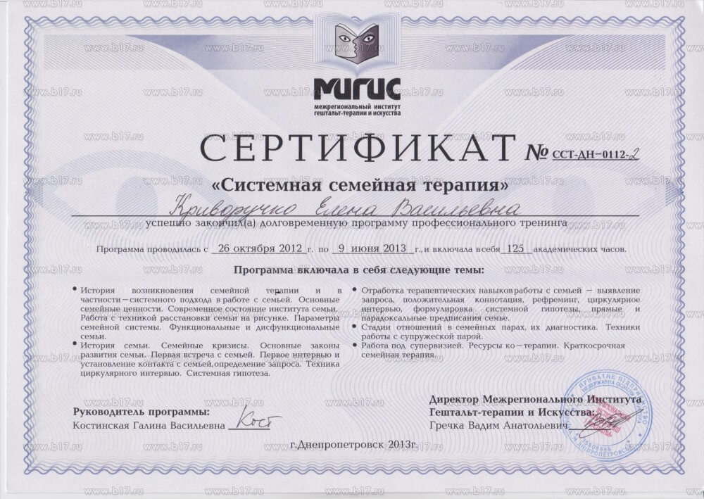Сертифікат 2 Олена Кр...