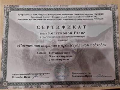 Сертифікат 2 Олена Ко...