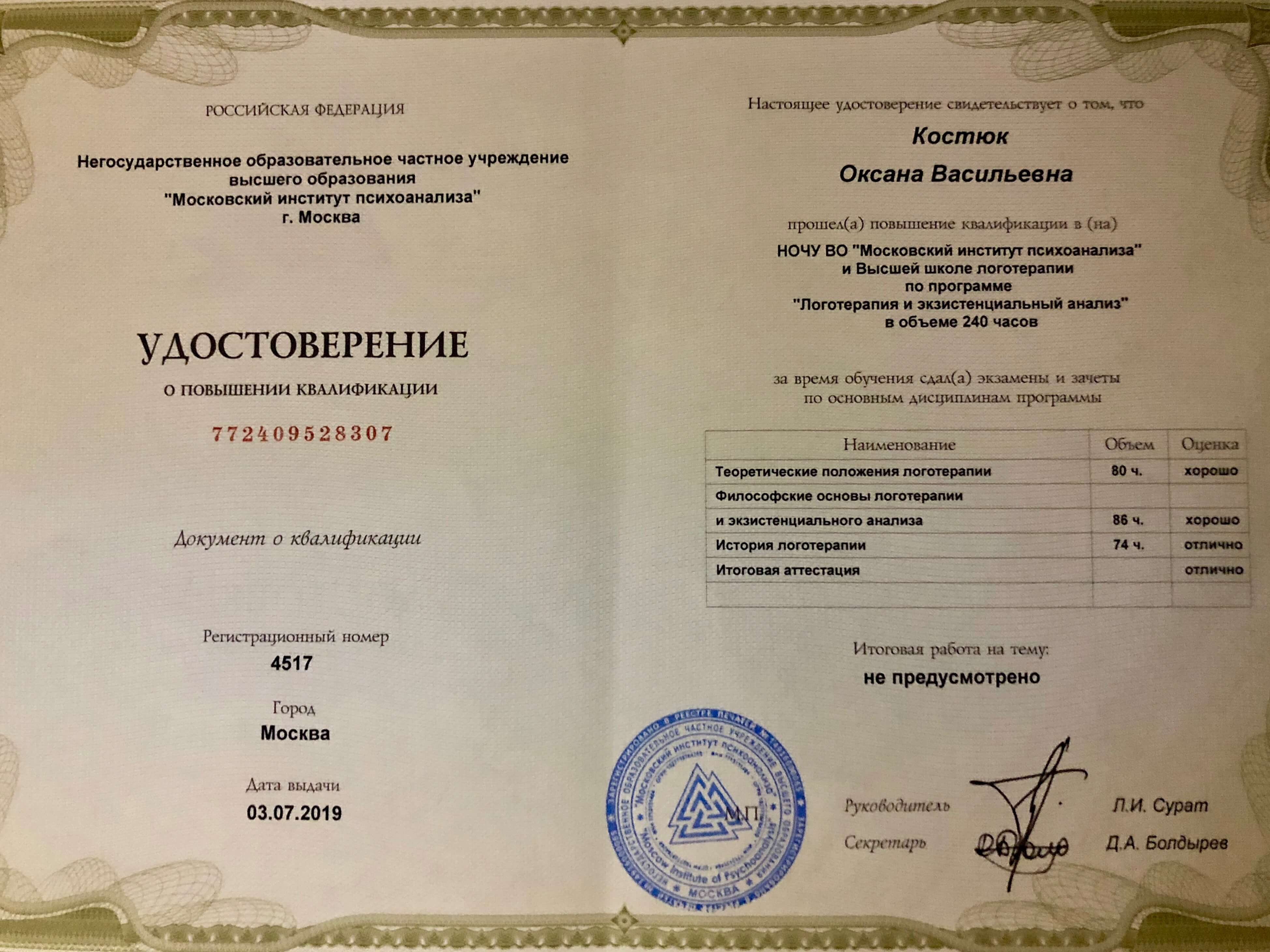 Сертифікат 3 Оксана Ко...