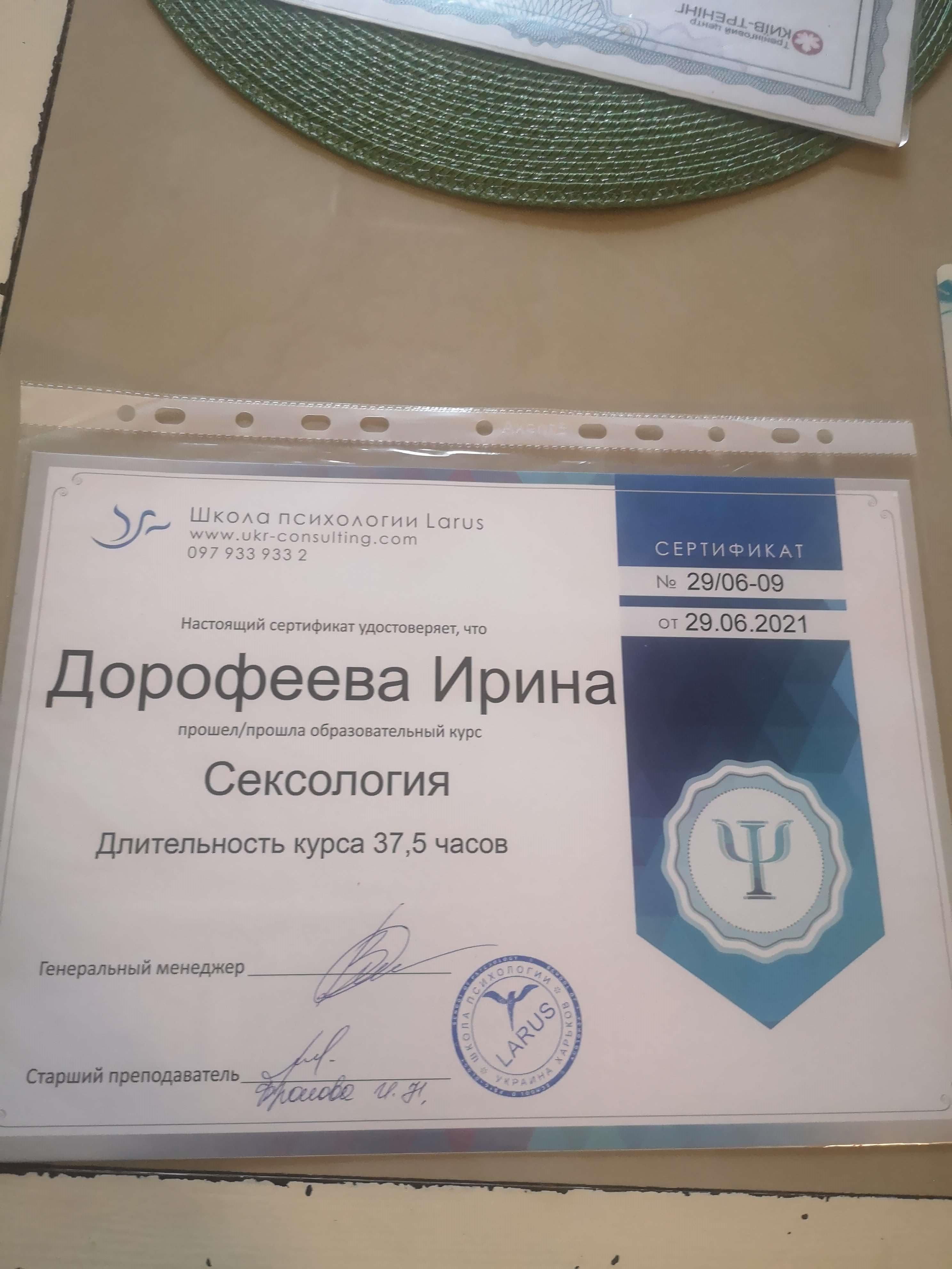 Сертификат 2 Ирина  До...