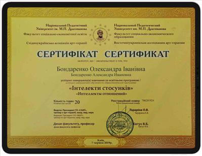 Сертификат 5 Александра  Бо...