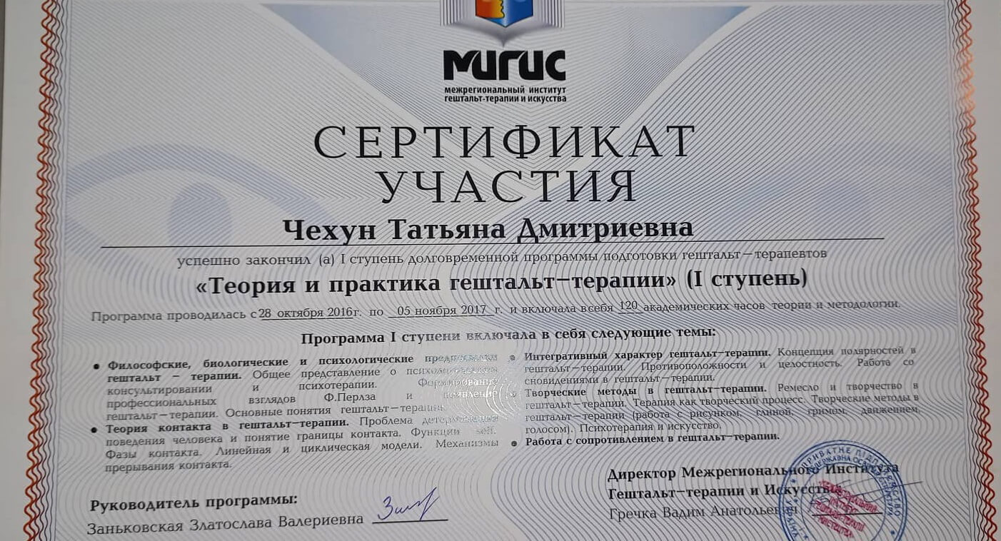 Сертификат 2 Татьяна Че...