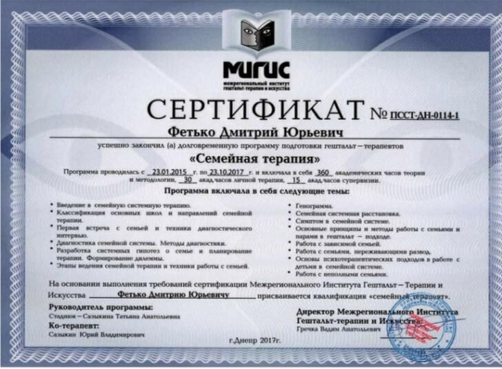 Сертифікат 2 Дмитро Фе...