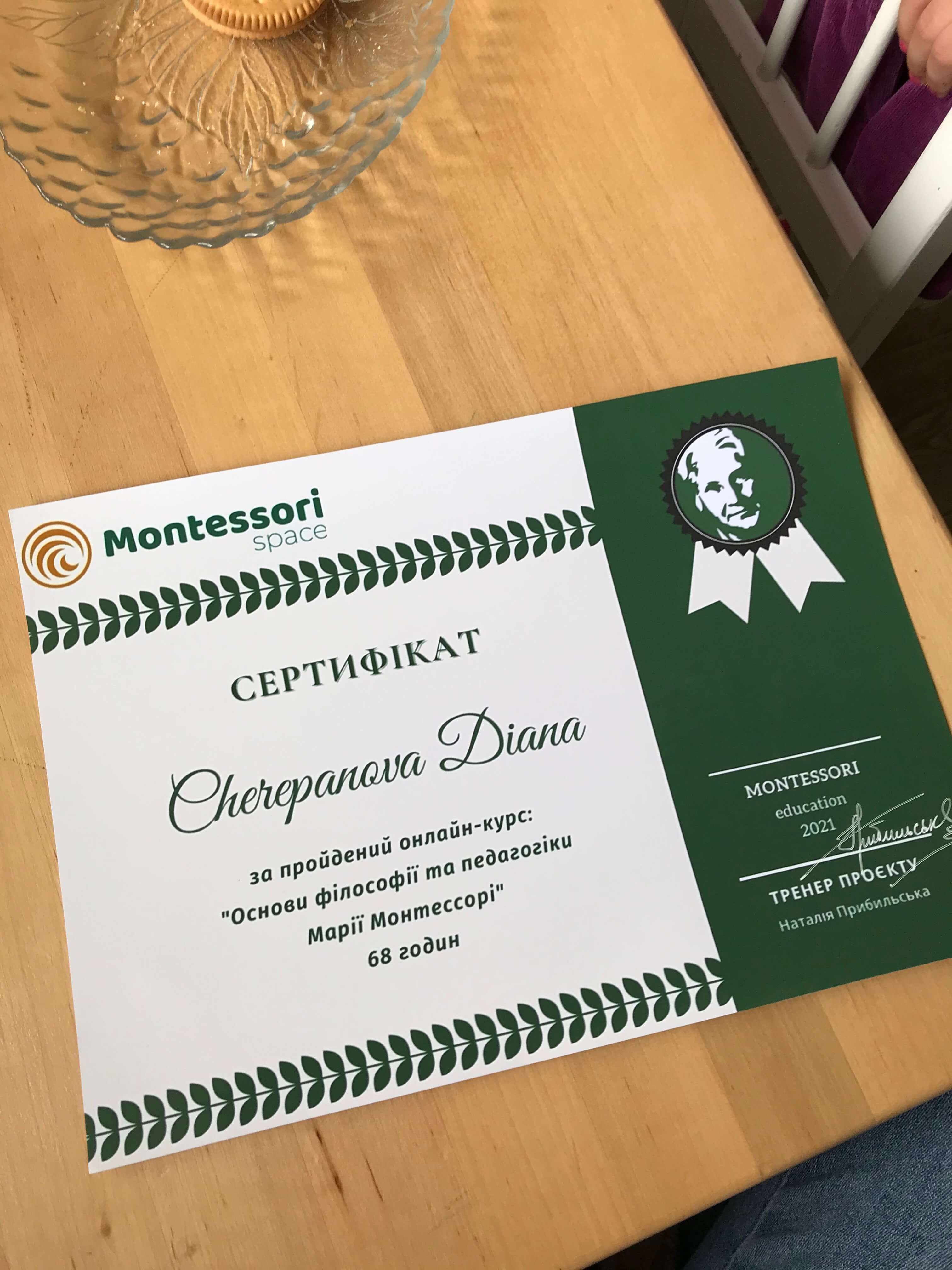 Сертификат 2 Диана  Че...