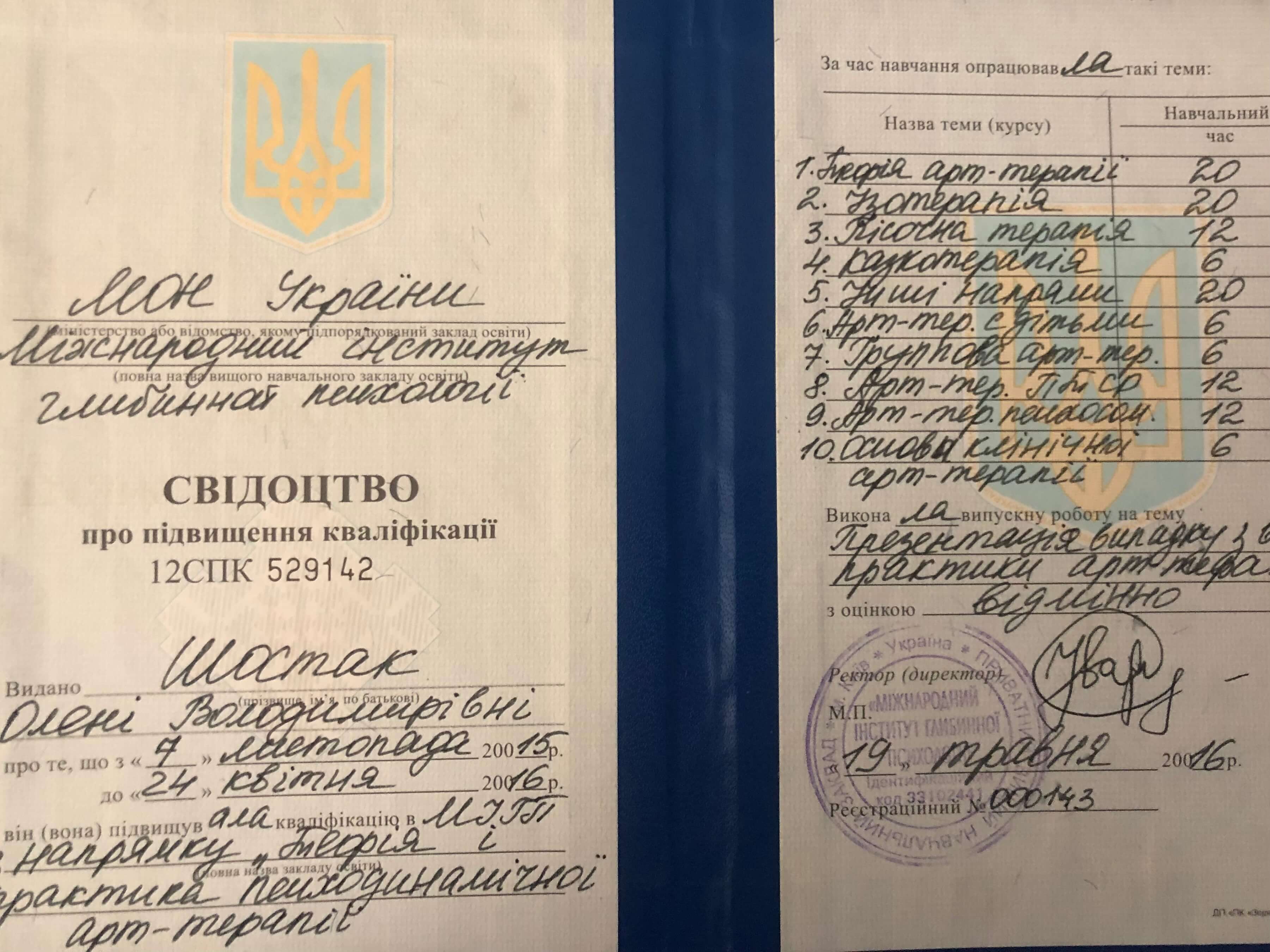 Сертификат 4 Aлёна Шо...