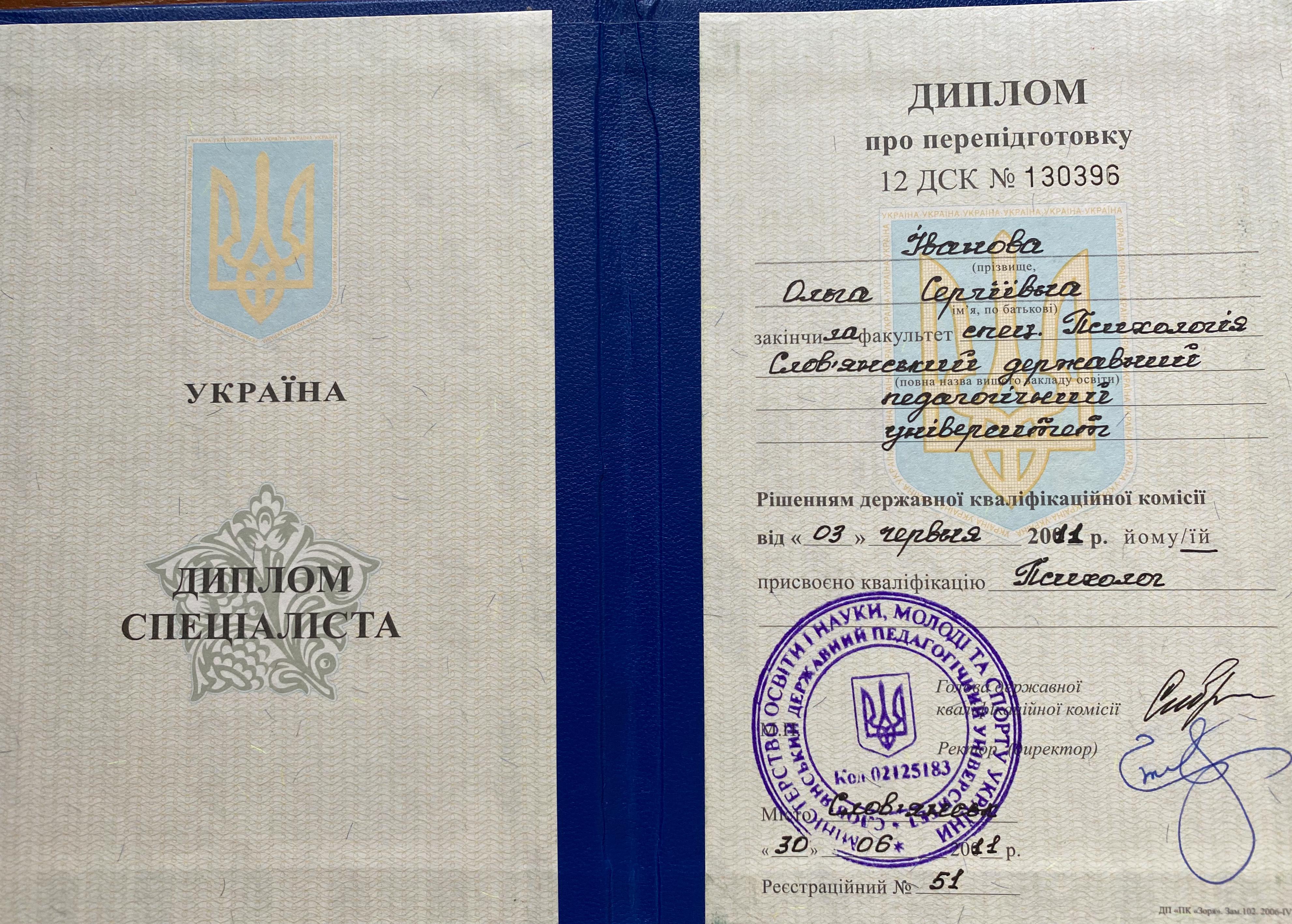 Сертифікат 1 Ольга Ів...