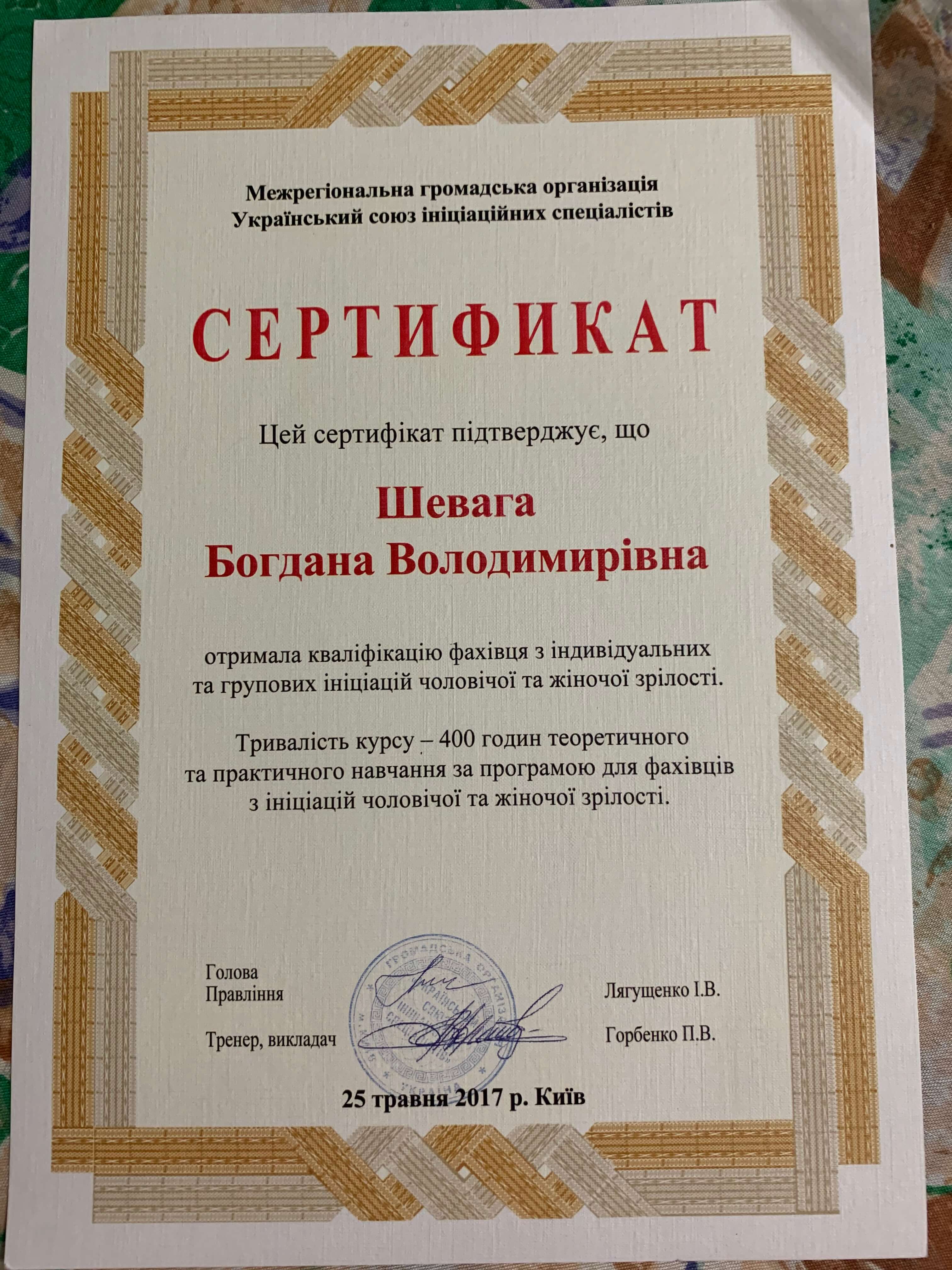 Сертифікат 2 Богдана Ше...
