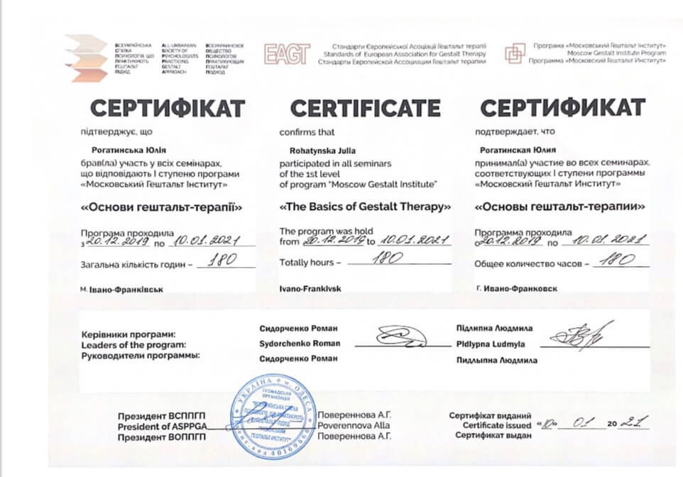 Сертификат 3 Юлия Ро...