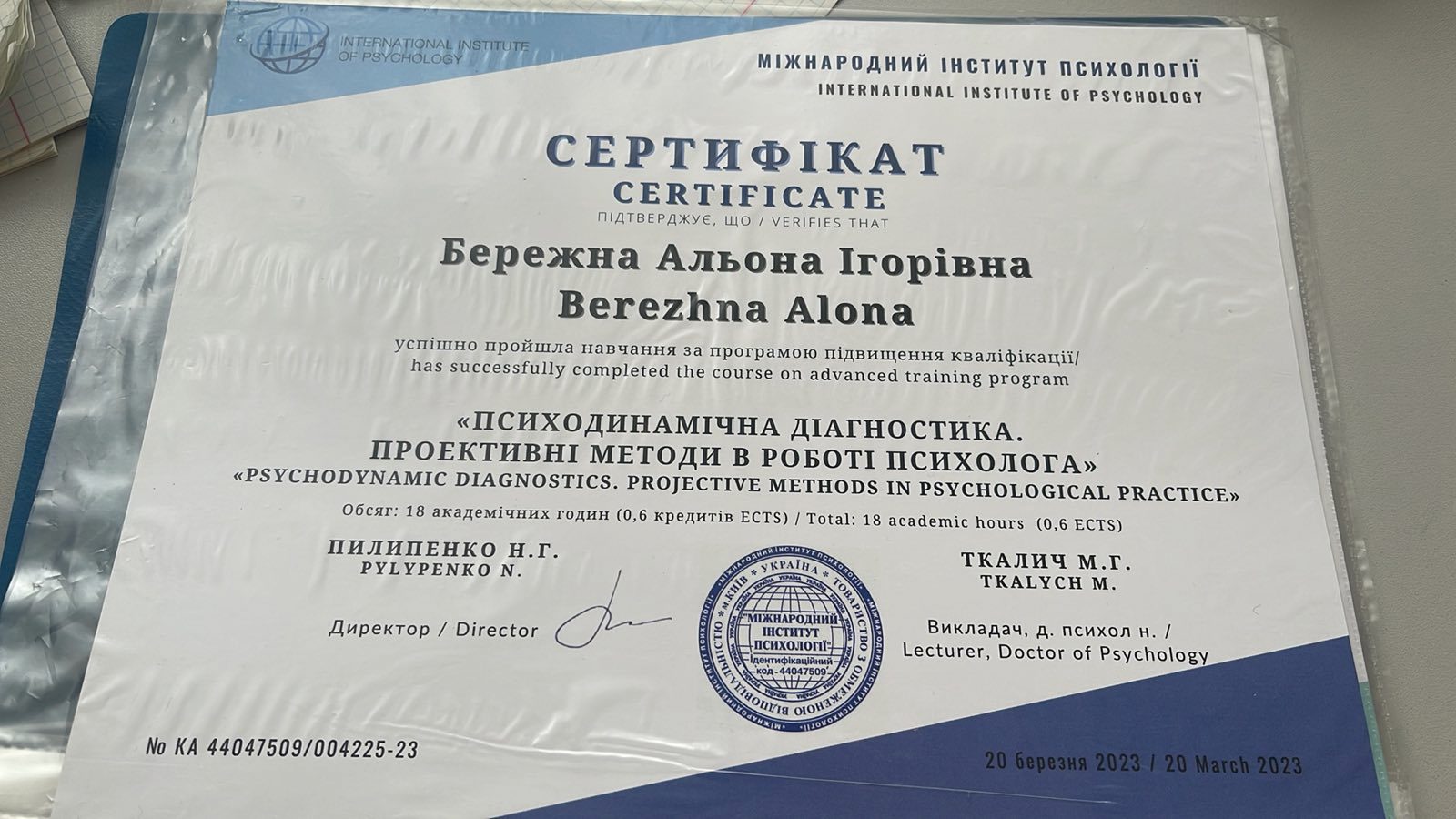 Сертификат 3 Алена Бе...