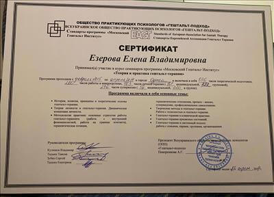 Сертифікат 2 Олена Єз...