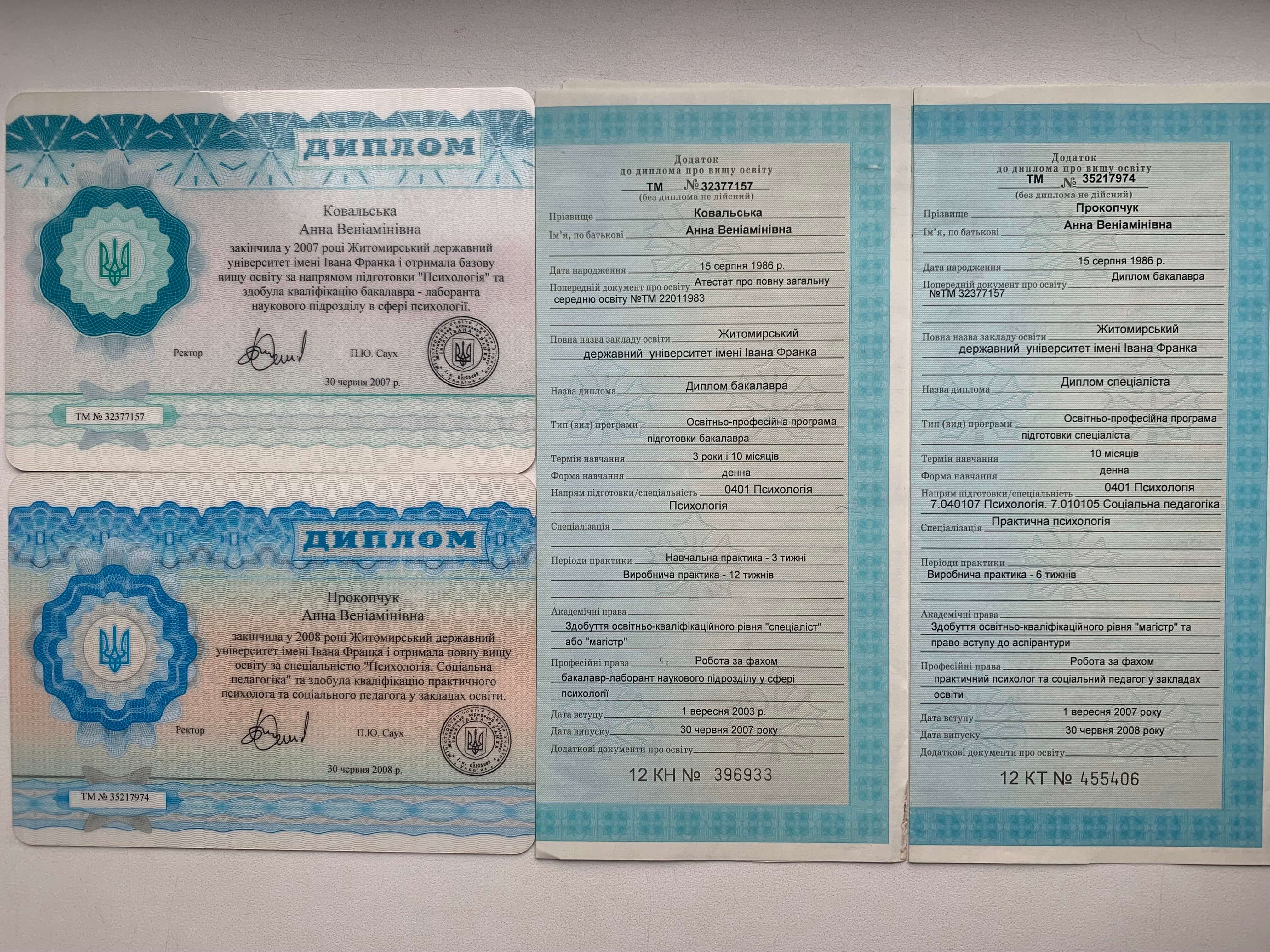 Сертифікат 1 Анна Ко...