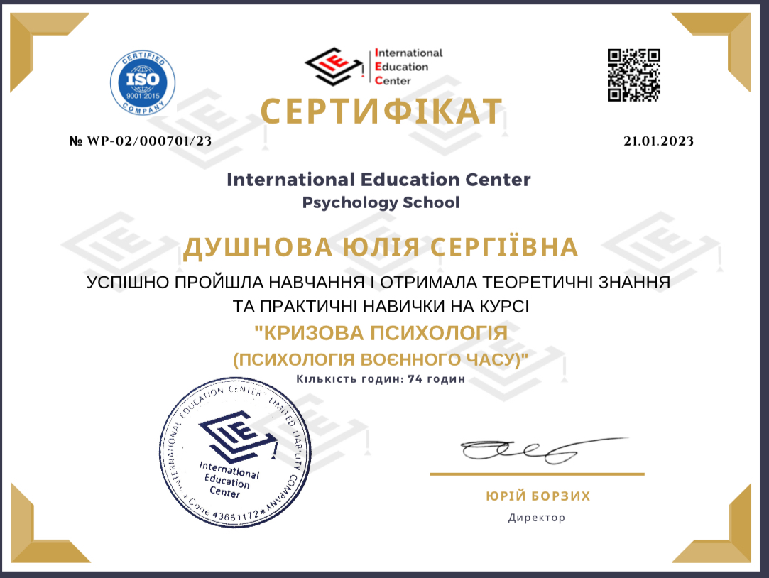 Сертификат 3 Юлия Ду...