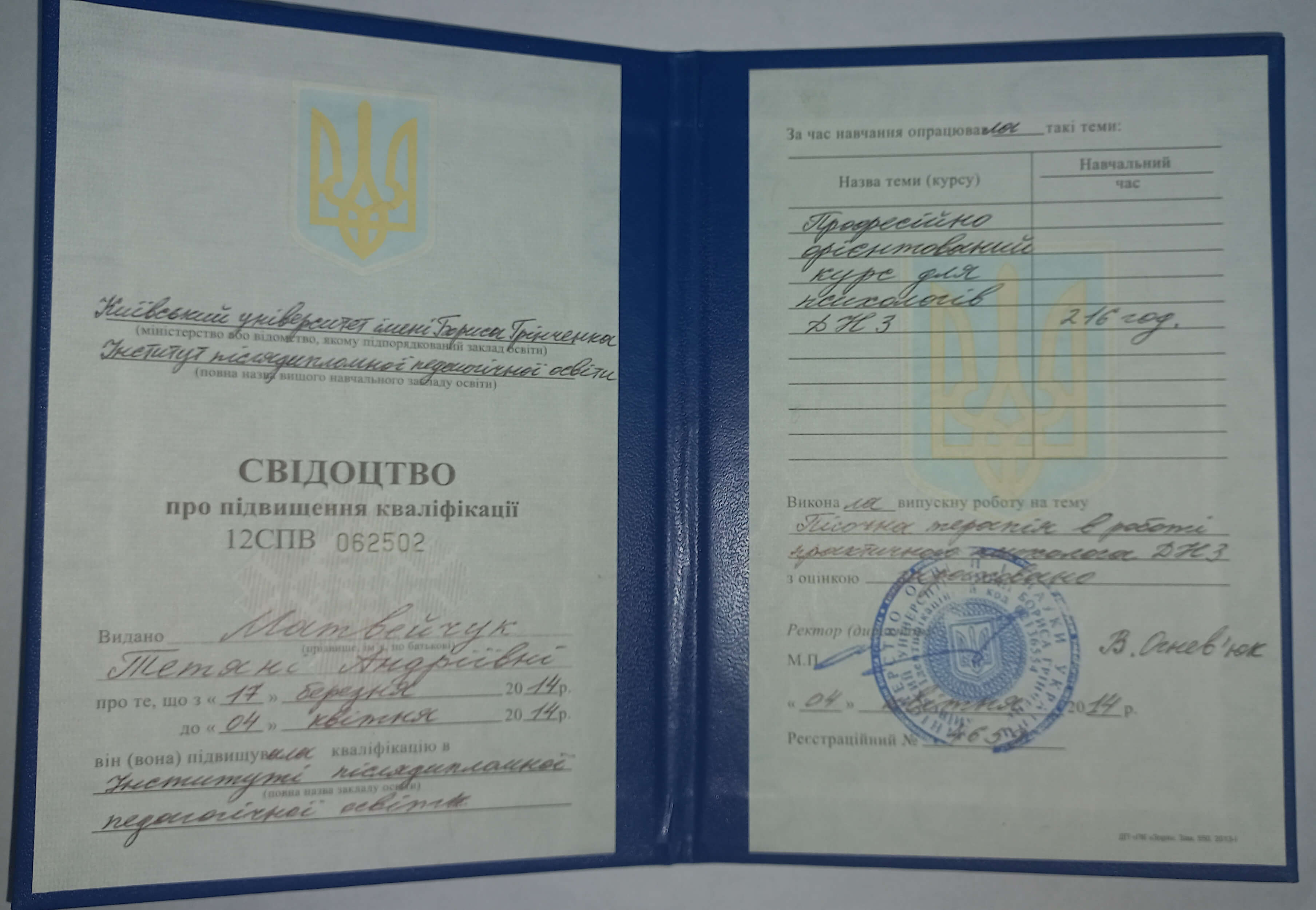 Сертификат 2 Тетяна Ма...