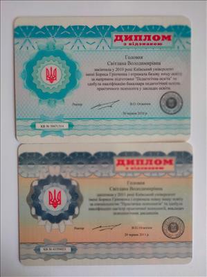 Сертификат 1 Світлана Гл...