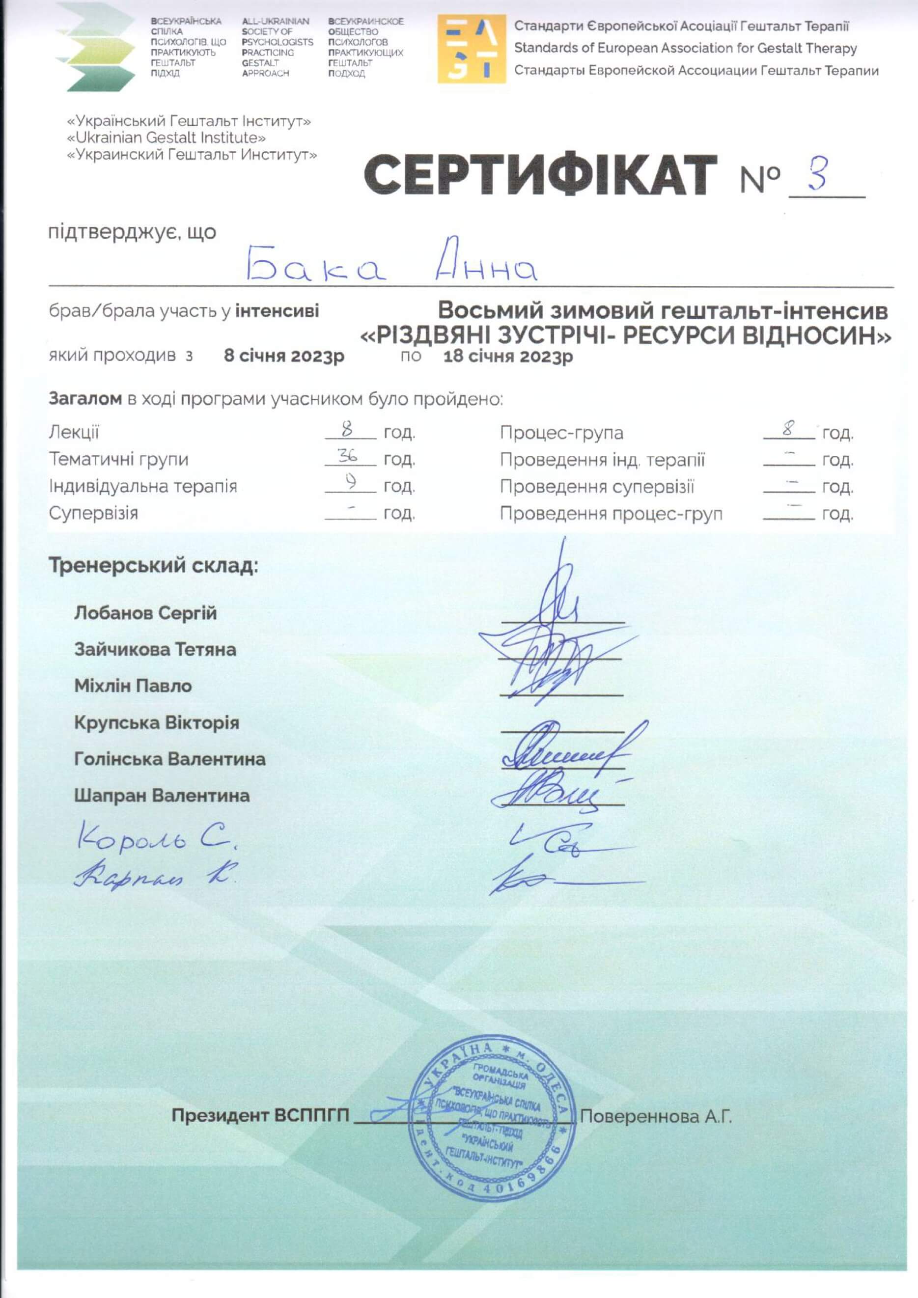 Сертификат 3 Анна Ба...