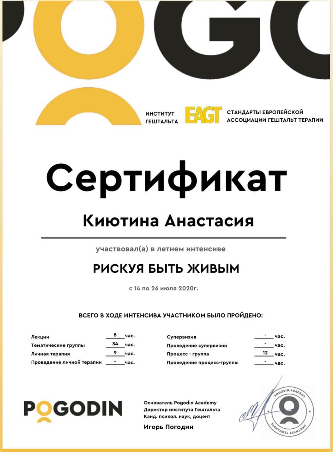 Сертификат 3 Анастасия  Ки...