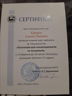 Сертифікат 2 Євгенія Ка...