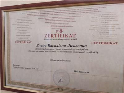 Сертифікат 4 Влада Ли...