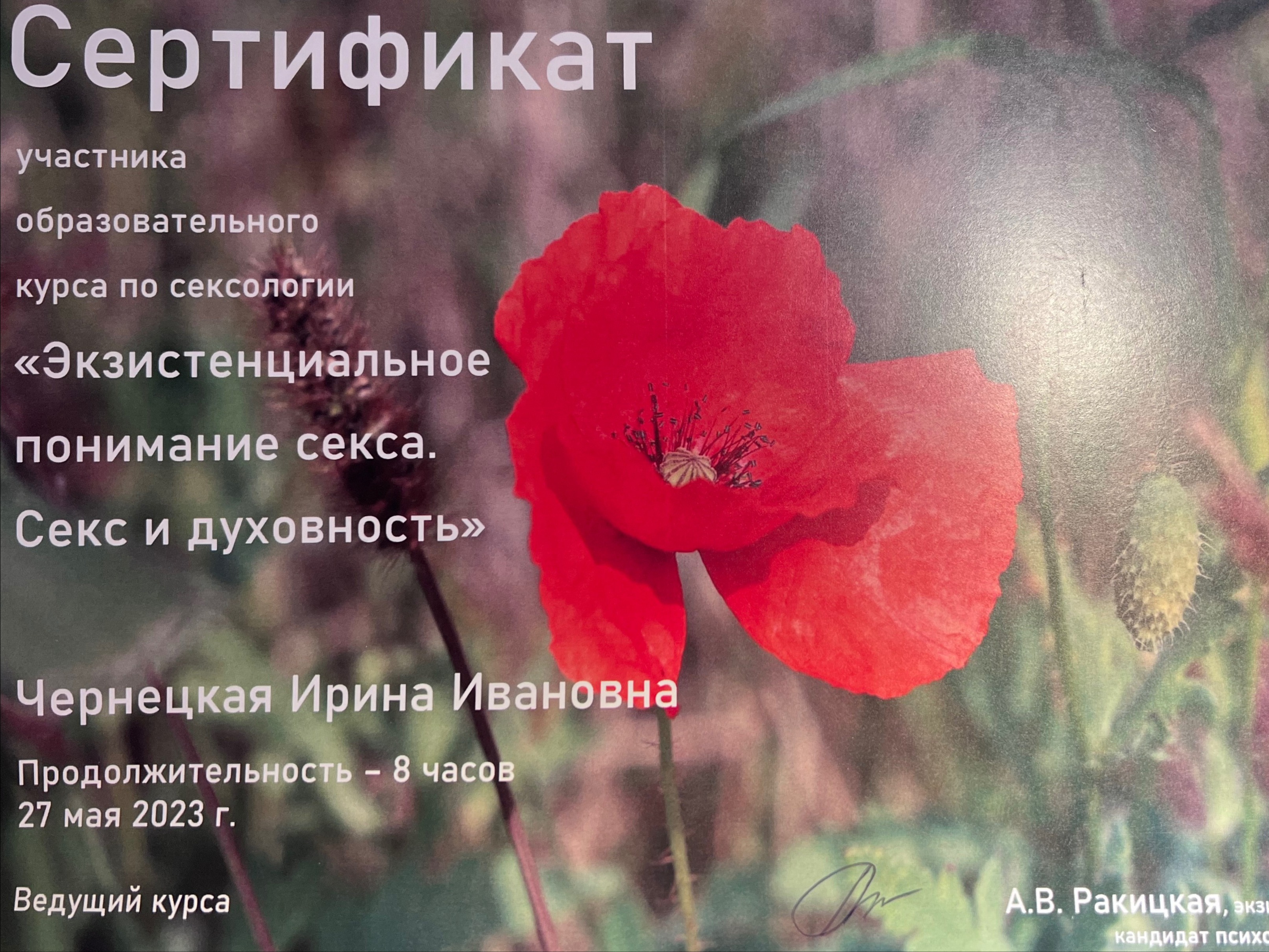 Сертифікат 2 Ирина Че...