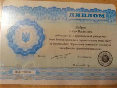Сертифікат 1 Надія Ку...